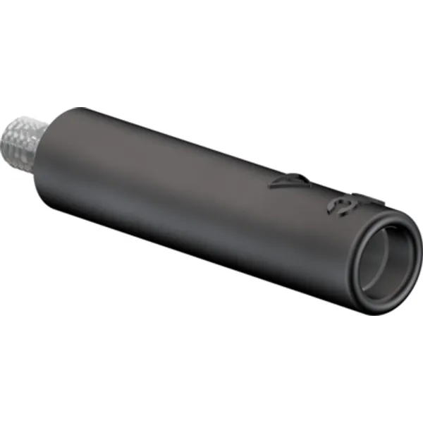 4 mm screw-in adapter, screw connection, CAT II, black, 23.1031-21 image 1