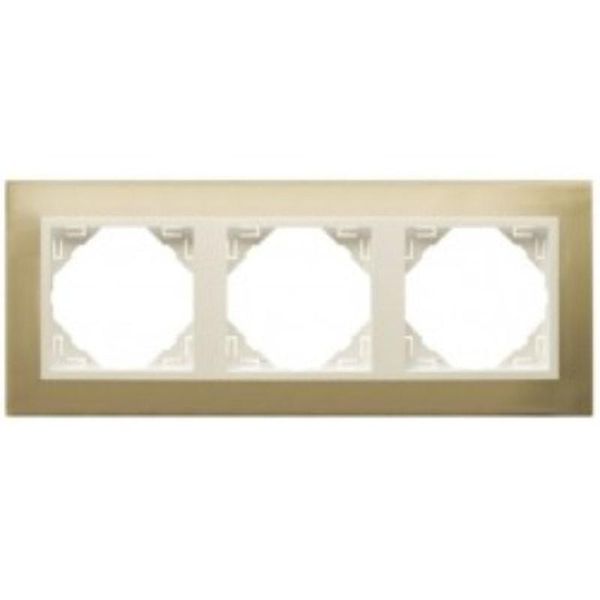 TRIPLE FRAME GOLD/PEARL image 1