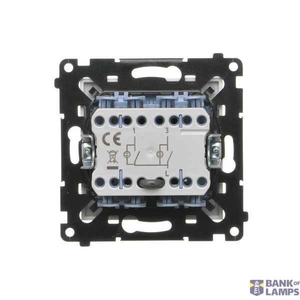 RTV pass-through aerial socket, (module), Simon 24, IP20, champagne matt image 1