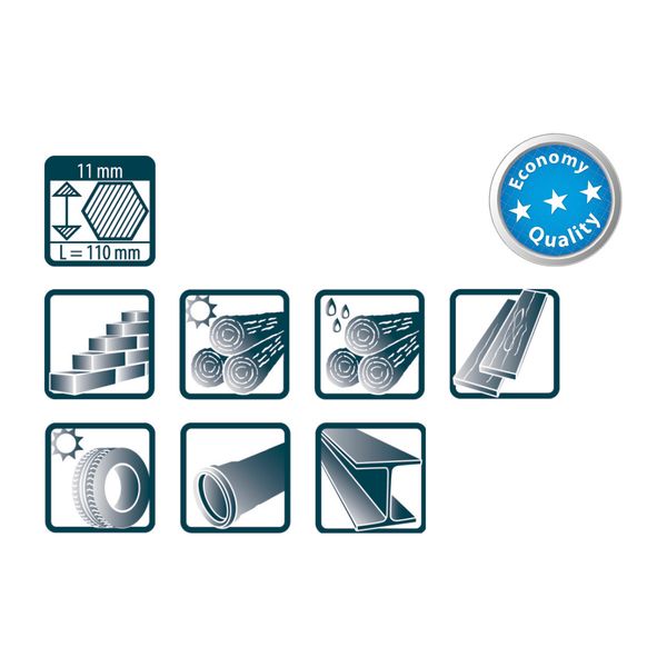 Pica 12 pcs 591/41 Marking Chalk ECO 11x110mm blue image 2