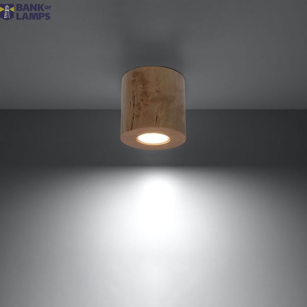 SPOT ORBIS NATURAL WOOD GU10 1X40W IP20 image 6