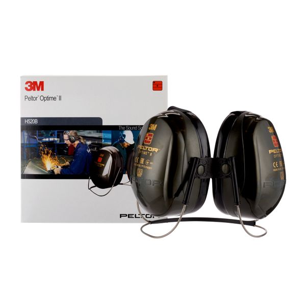 3M™ PELTOR™ Optime™ II Earmuffs, Green, Neckband, H520B-408-GQ image 4