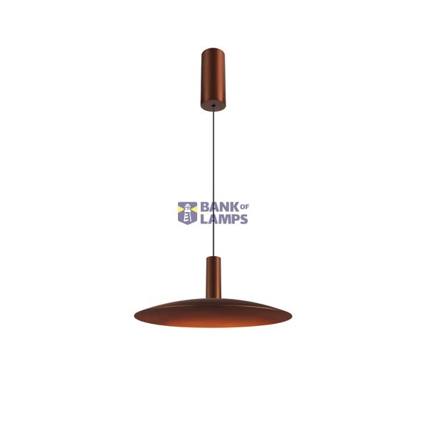 LALU®, pendant light, Led Base, Mix&Match, 150cm, 9.5W, 3000K, PHASE, bronze image 2