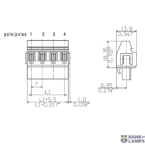 PCB plug-in connector (wire connection), 7.62 mm, Number of poles: 12, image 1
