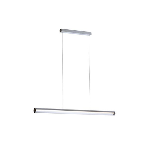 RIVIER LED I pendant chrome/clear acrylic 230V LED 24W 3000K image 1