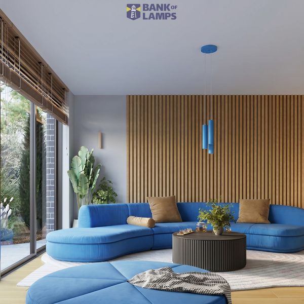 Pendant lamp KARBON 1 azure image 10