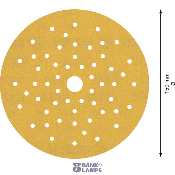 EXPERT C47 Sandpaper with multihole for Random Orbital Sanders 15 mm, G 32 5-pc image 1