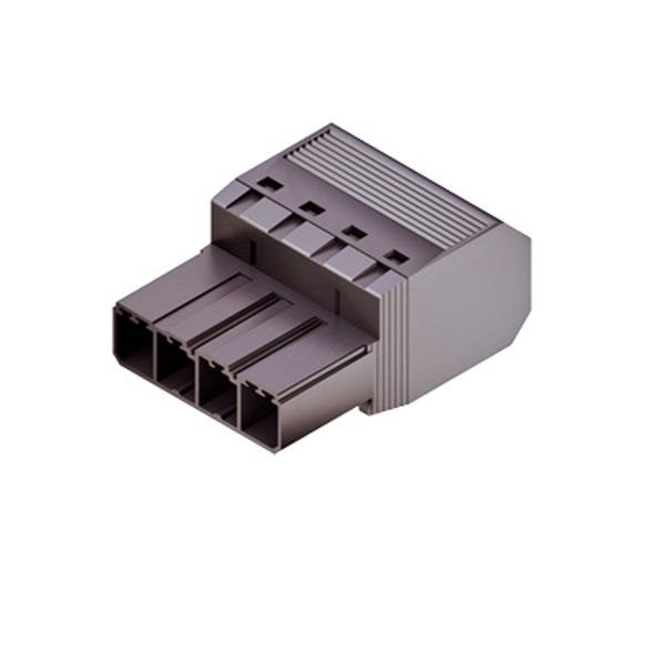 PCB plug-in connector, male plug, 7.62 mm, Number of poles: 5, 180°, PUSH IN without actuator, Tension-clamp connection, Clamping range, max. : 10 mm², Box image 2