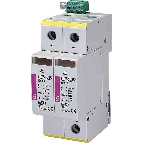 ETITEC C-PV 100/20 RC surge arrester image 1
