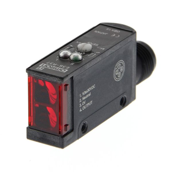 Photoelectric sensor, retroreflective, 300 mm, DC, 3-wire, NPN, horizo E3S 3209A image 3