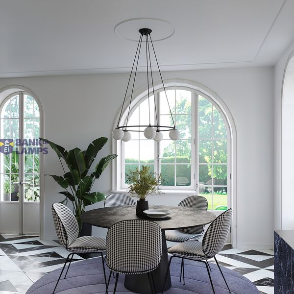 YOLI CHANDELIER 5 BLACK G9 5X8W IP20 image 4