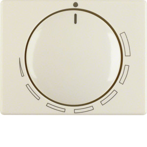 Cover. + rotary knob for speed controller, berker Arsys, white image 1