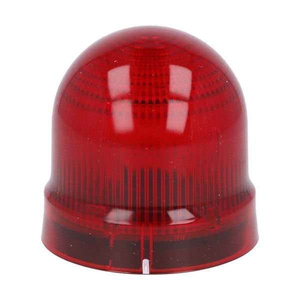 Blinking or steady light module. Ø62mm. BA15D fitting, red, 24...230VAC image 1