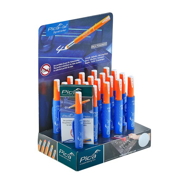 Pica 8025 GEL Signalmarker 20x wit display image 8