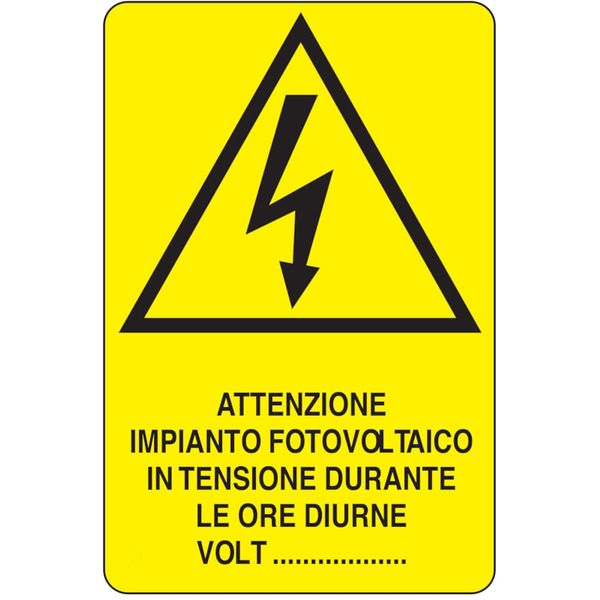 Rectangular danger sign - 330 x 500 mm image 1
