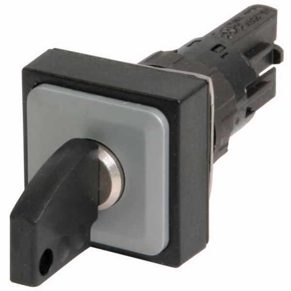 Q25S3 Key-operated actuator, 3 positions, black, momentary image 1