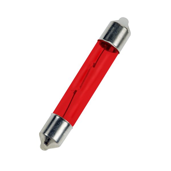 S6 Festoon 6X39 24V 3W Red image 1