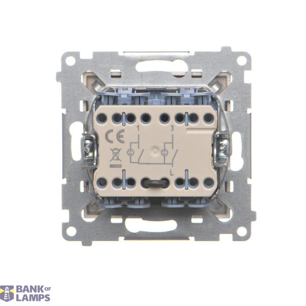 TV-DATA final aerial socket, (module), Simon 24, IP20, champagne matt image 2