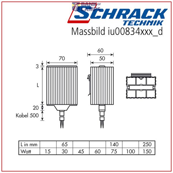 Heater 30W 12-24V AC/DC image 3