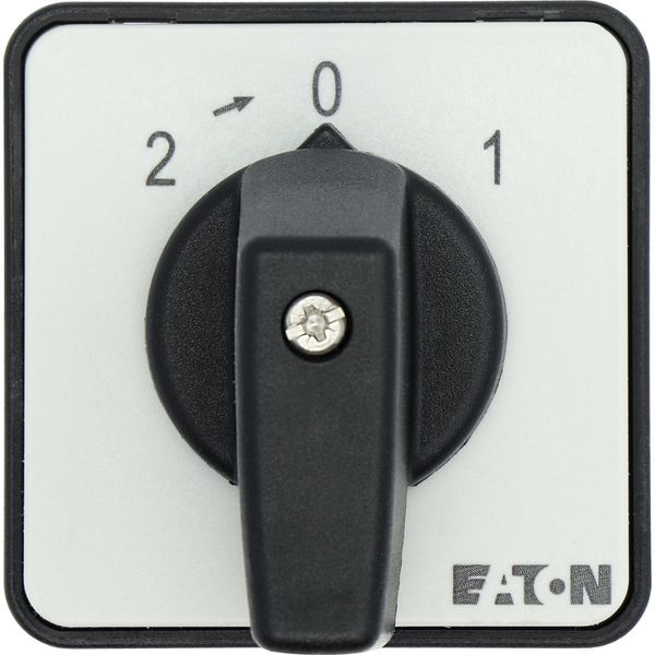 T0-3-15393/E Universal control switches, T0, 20 A, flush mounting, 3 contact unit(s), Contacts: 6, 45 °, momentary/maintained, With 0 (Off) position, With spring-r image 15