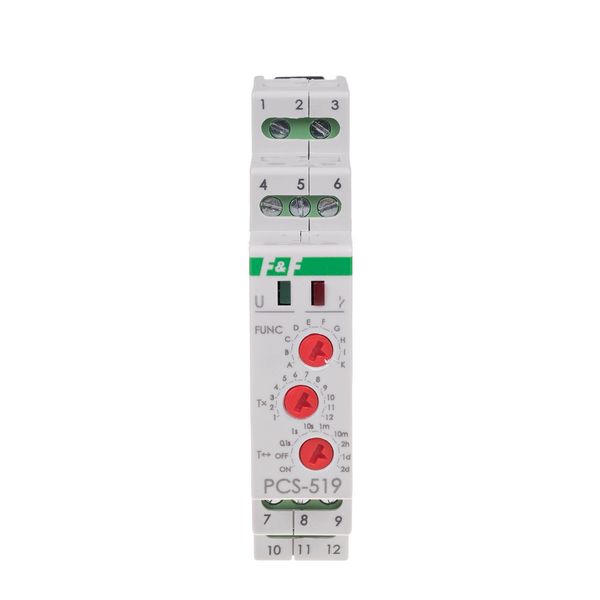 Time relay 10-functions, 2NO/NC contacts Universal 24V or 230V PCS-519 DUO image 2