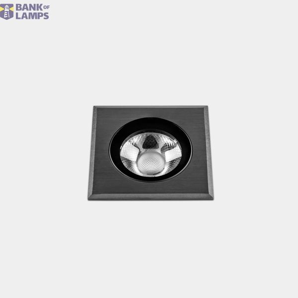 Recessed uplighting IP66-IP67 Max Big Square LED 13.8W LED warm-white 2700K Gun Metal PVD 1076lm image 1
