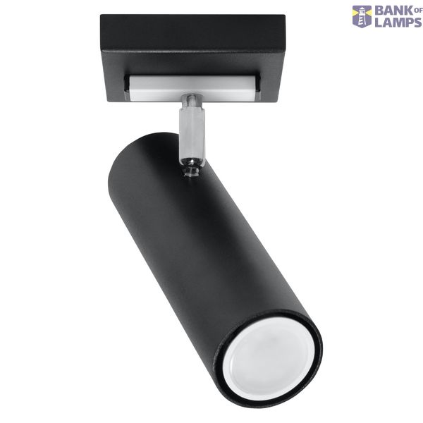 CEILING LAMP DIREZIONE 1 BLACK GU10 1X40W IP20 image 2