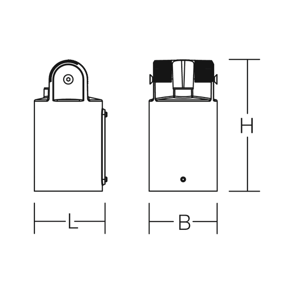 Pole mounting L 91 B 87 H 168 d 76 colour: silver image 4