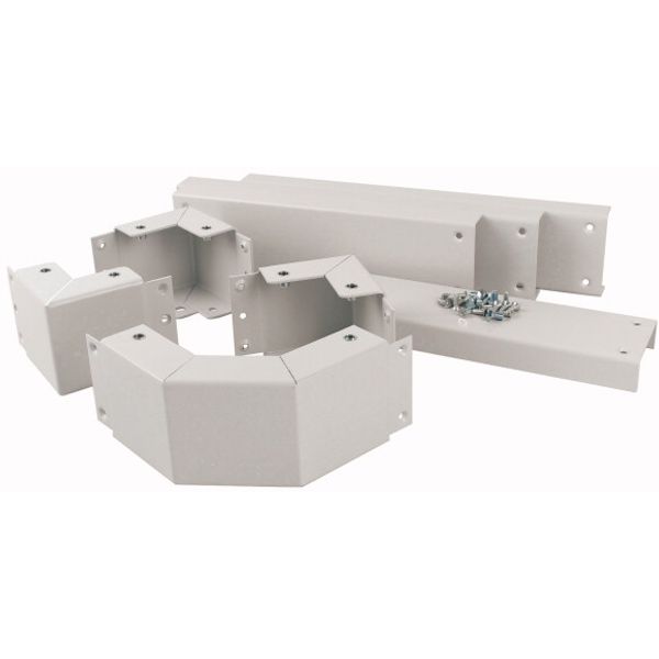 XAP020606C Plinth, corner section, HxWxD=200x650x650mm, grey image 1