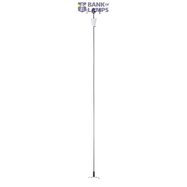 Wire cable suspension set with rod for S-TRACK 3-phase track , white, 100cm image 1