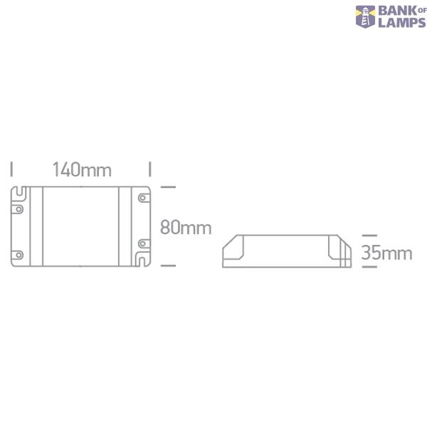 DALI & PUSH TO DIM DIMMABLE DRIVER 24V DC 20-200W 230V image 2