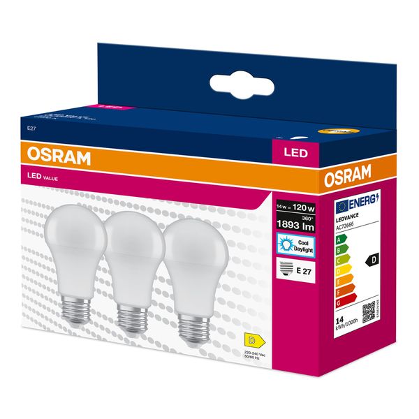 VALUECLA120 14W/865 230VFR E27 FS3 OSRAM image 2