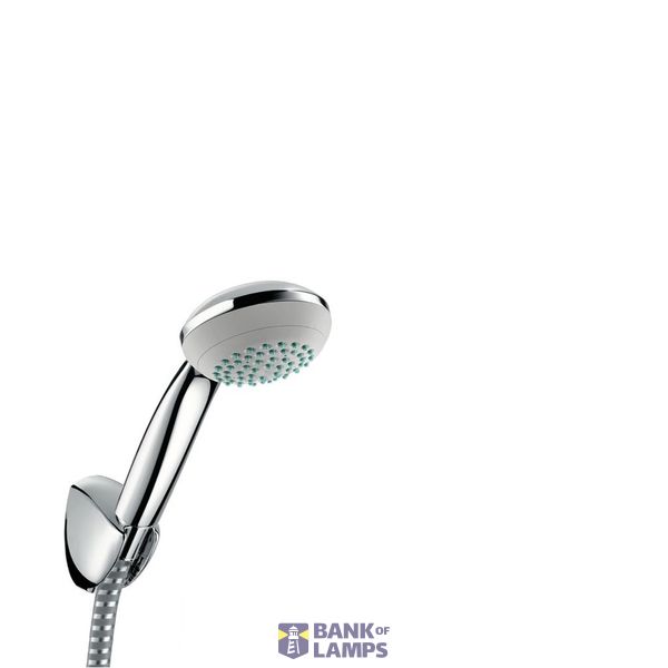 Crometta 85 Mono/Porter'C set: shower handpiece with holder and shower hose 1.60m, chrome image 1