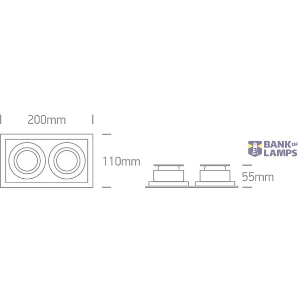 WHITE GU10 2x10w ADJUSTABLE image 4