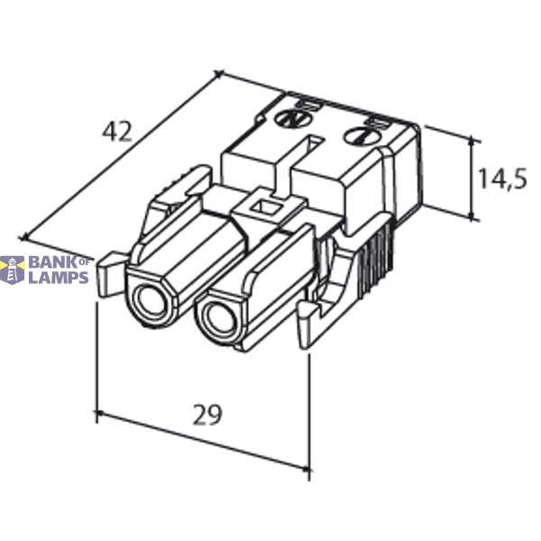 Screwless coupler 5-p plug, red image 5