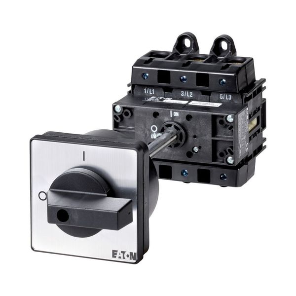 P5-250/Z On-Off switch, P5, 250 A, rear mounting, 3 pole, with black thumb grip and front plate image 6