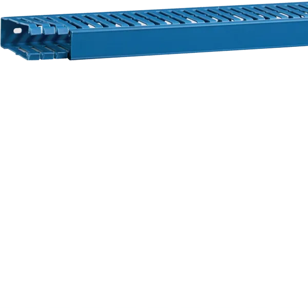 Slotted panel trunking made of PVC BA7A 80x25mm blue image 1