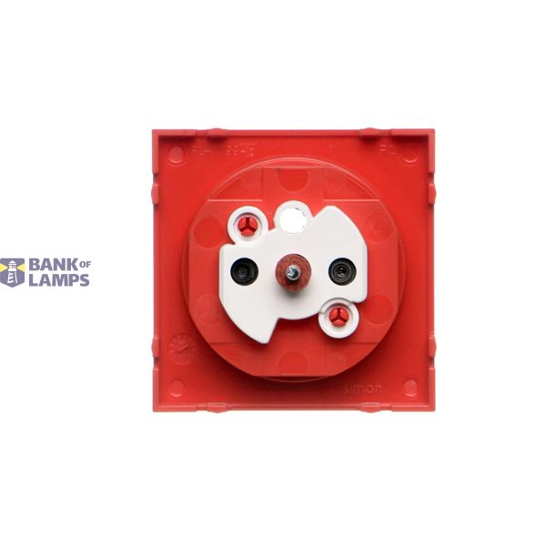Cover for single socket outlet with earthing IP44 - transparent flap, aluminum image 1