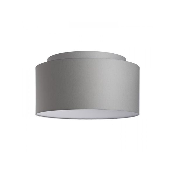 DOUBLE 55/30 shade Chintz light grey/white PVC max. 23W image 1