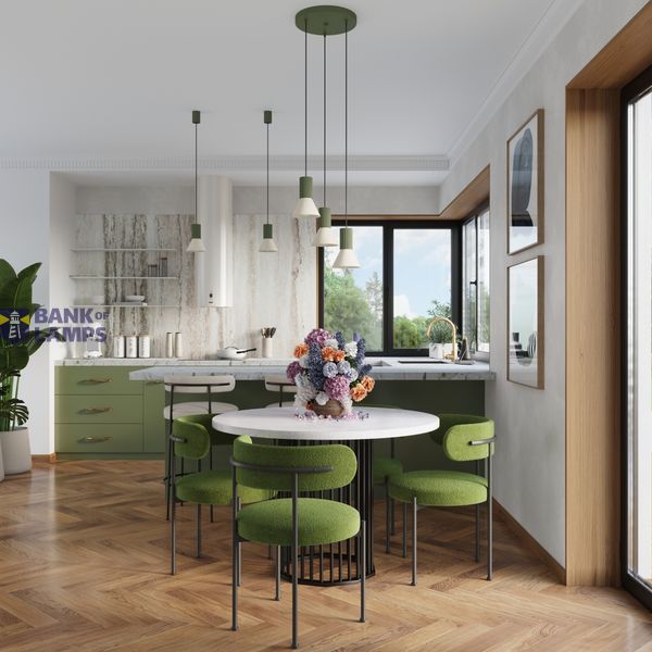 Pendant lamp ESTRIA 1 beige/olive green image 10