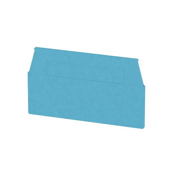 End plate for terminals, blue, Height: 60.3 mm, Width: 1.5 mm, V-0, Wemid, Snap-on: No image 1
