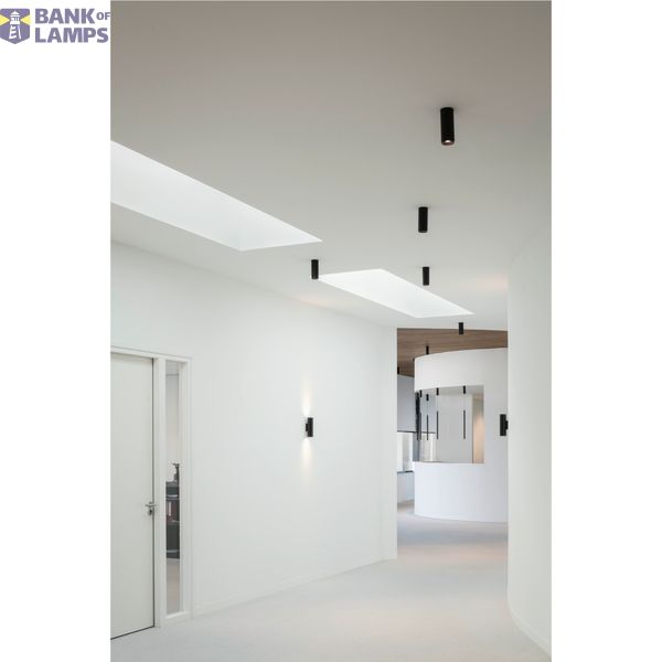 ASTO TUBE, wall-mounted light, cylindrical, GU10, 2x max. 10 W, black image 4