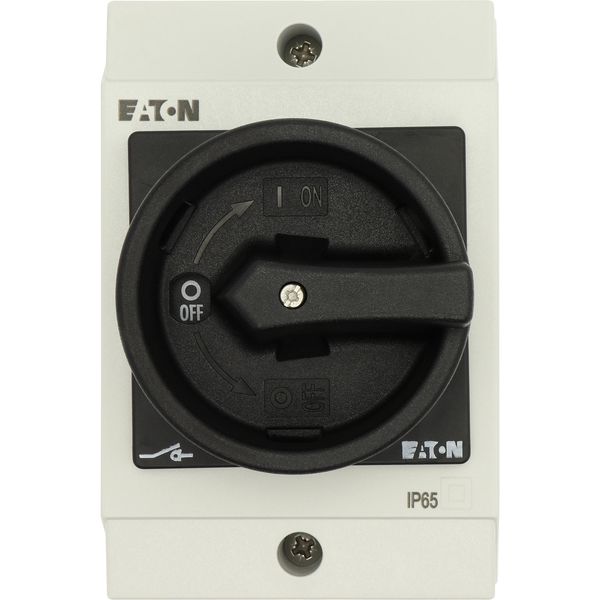 T0-3-15680/I1/SVB-SW Main switch, T0, 20 A, surface mounting, 3 contact unit(s), 3 pole + N, 1 N/O, 1 N/C, STOP function, With black rotary handle and locking ring, Lockab image 22