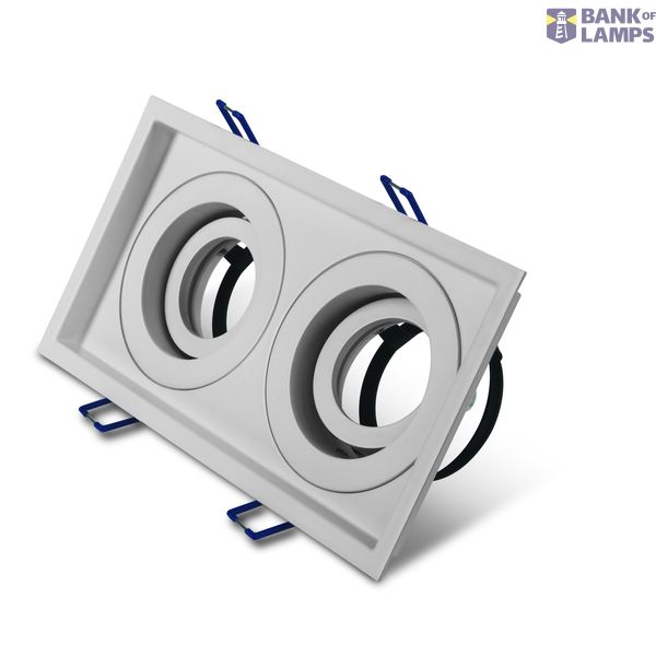 WHITE GU10 2x10w ADJUSTABLE image 2
