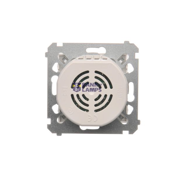 RTV pass-through aerial socket, atten.: 10dB, Silver matt, metalic image 1
