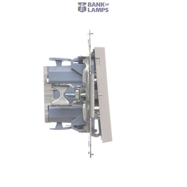 Intermediate switch with LED illumination without pictogram, (module), Simon 24, IP20/IP44, 10AX, black matt image 1