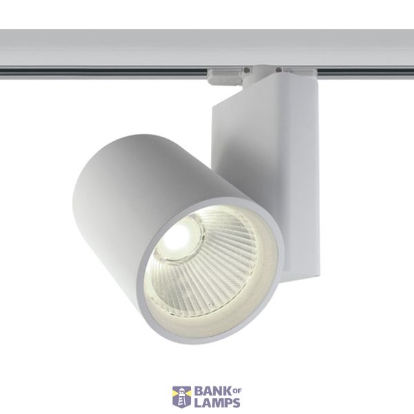 WHITE COB 42W CW TRACK SPOT 230V image 1