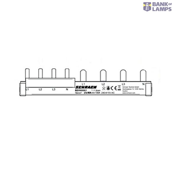 Busbar Pin Version, 4-pole, 16mmý, adapter form image 1