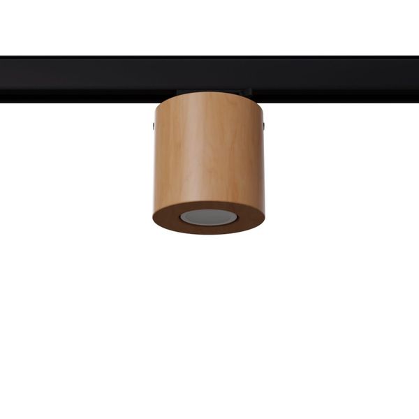 3-PHASE TRACK CEILING LAMP ORBIS NATURAL WOOD GU10 image 1