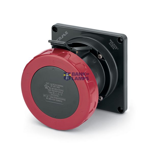 RECEPTACLE 100A 3P 4W 6h IP67 3Ø380-415V image 1